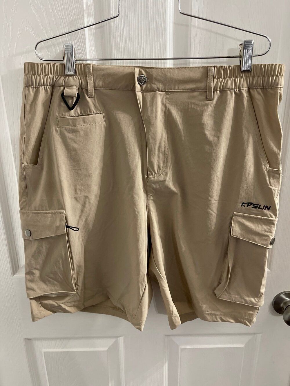 KPSun Men’s 8” Cargo Shorts Size L New With Tags Color-Khaki